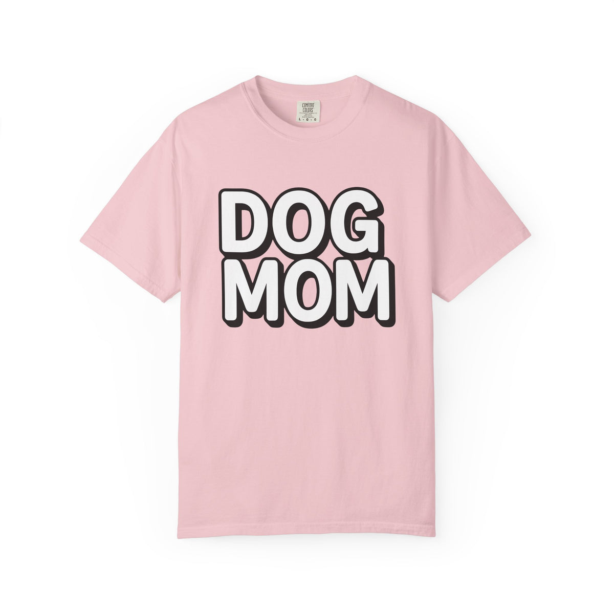 Dog Mom Statement Typography T-Shirt – Whimsical Pet Lover Design, Women Graphic Tee
