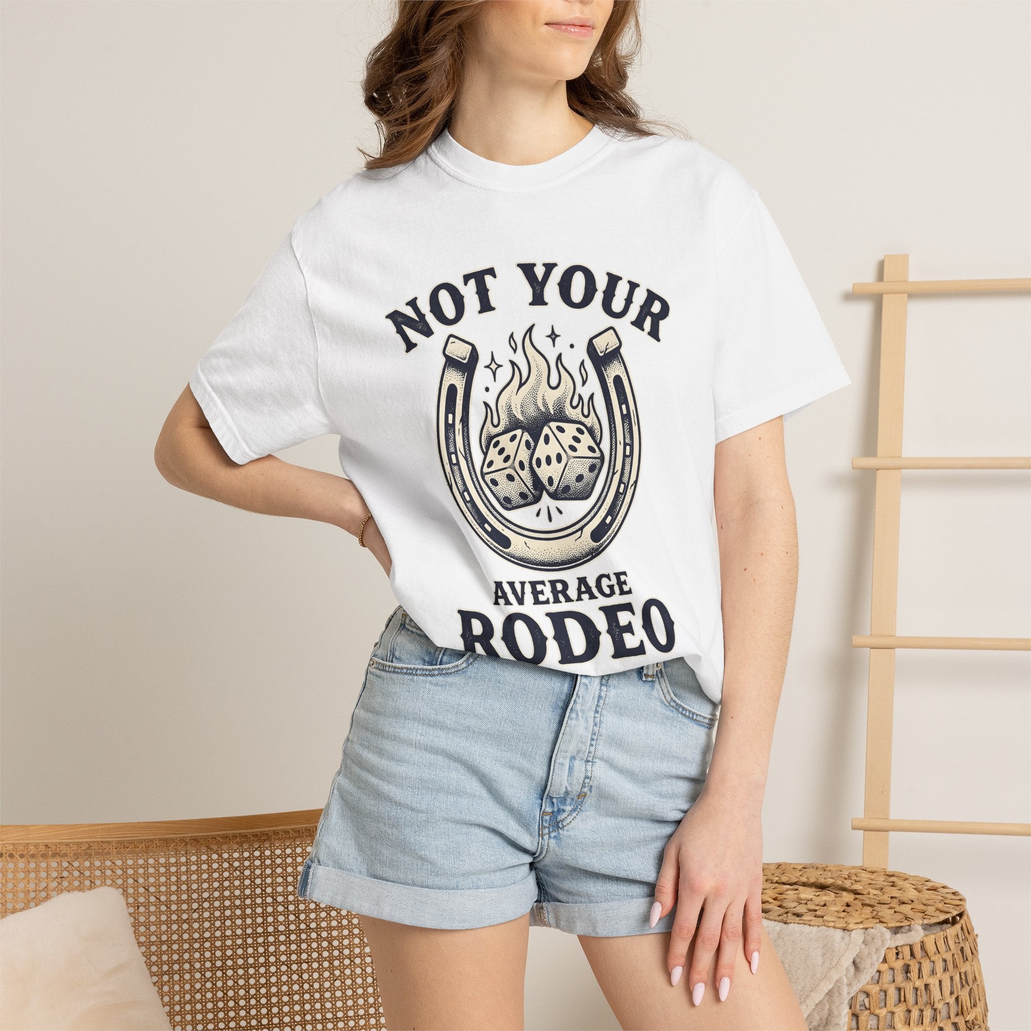 Horseshoe Dice Shirt Cowgirl Western Gift Women Retro Tee Dice T-Shirt Cowgirl Fan Vintage Tshirt Rodeo Graphic Rustic Fire Tshirt