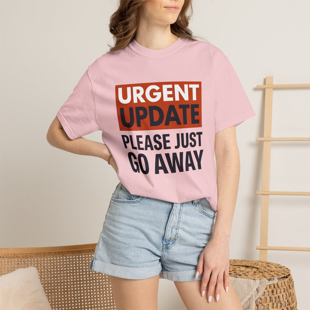 Bold Type Graphic Shirt Funny Desk Gift Women Humorous Tee Typography T-Shirt Comedy Fan Graphic Design Illustration Sleek Block Arrangement
