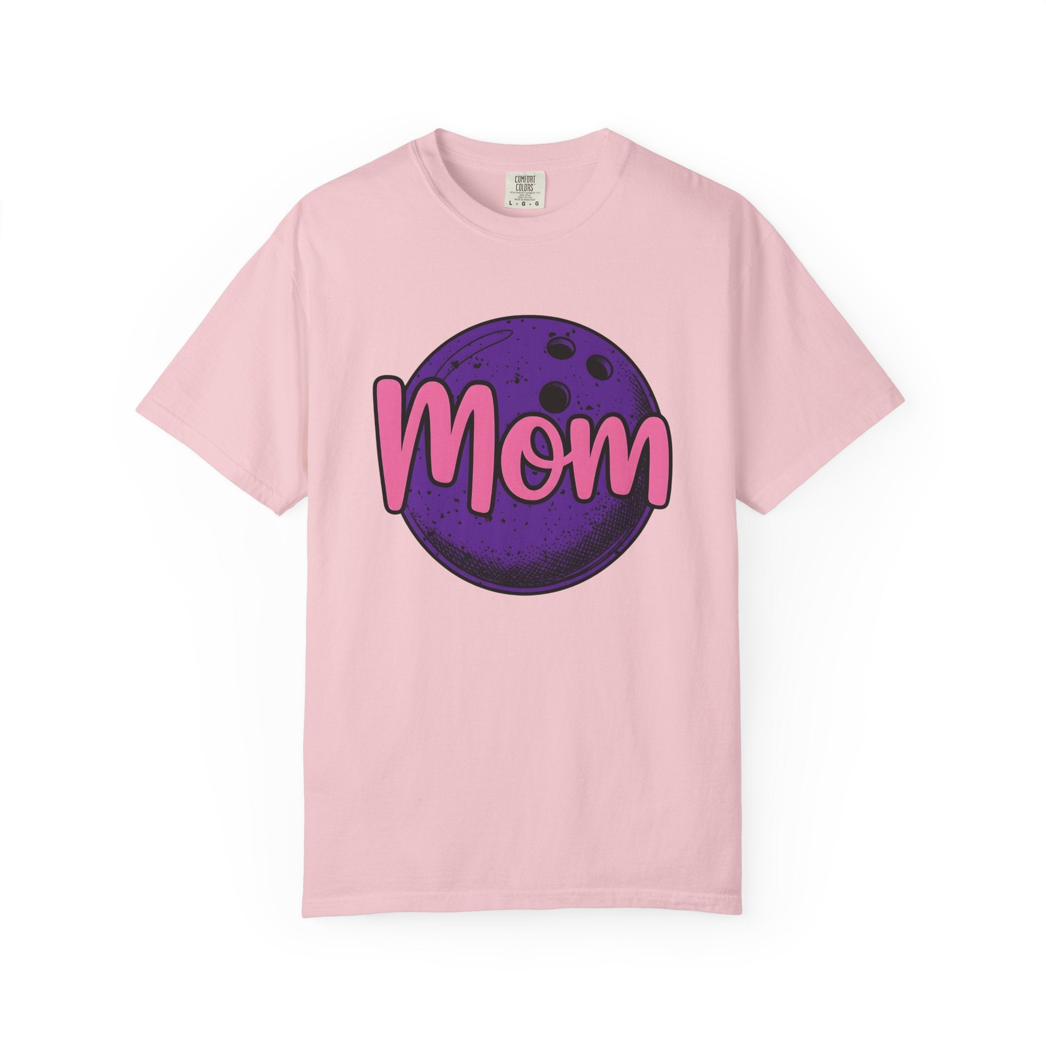 Bowling Ball Shirt Mom Sports Gift Women Bold Tee Bowling Ball T-Shirt Mom Fan Graphic Tshirt Athlete Graphic Retro Script Tshirt