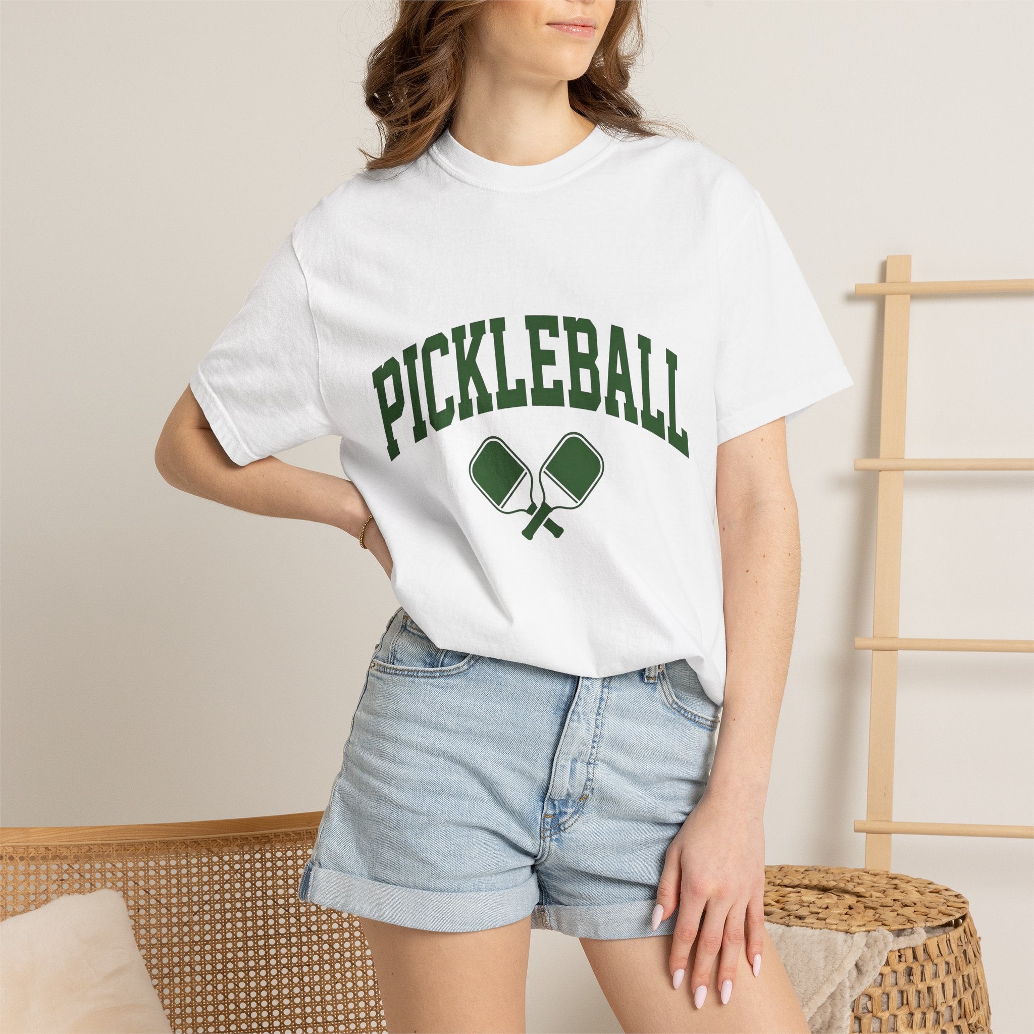 Pickleball Bats Shirt Pickleball Workout Gift Women Vintage Tee Paddles T-Shirt Pickleball Fan Retro Tshirt Fitness Graphic Modern