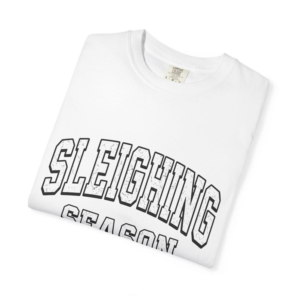 Varsity Font Shirt Christmas Celebration Gift Women Hand Drawn Tee Lettering T-Shirt Xmas Fan Typography Tshirt Party Graphic Vintage Arched