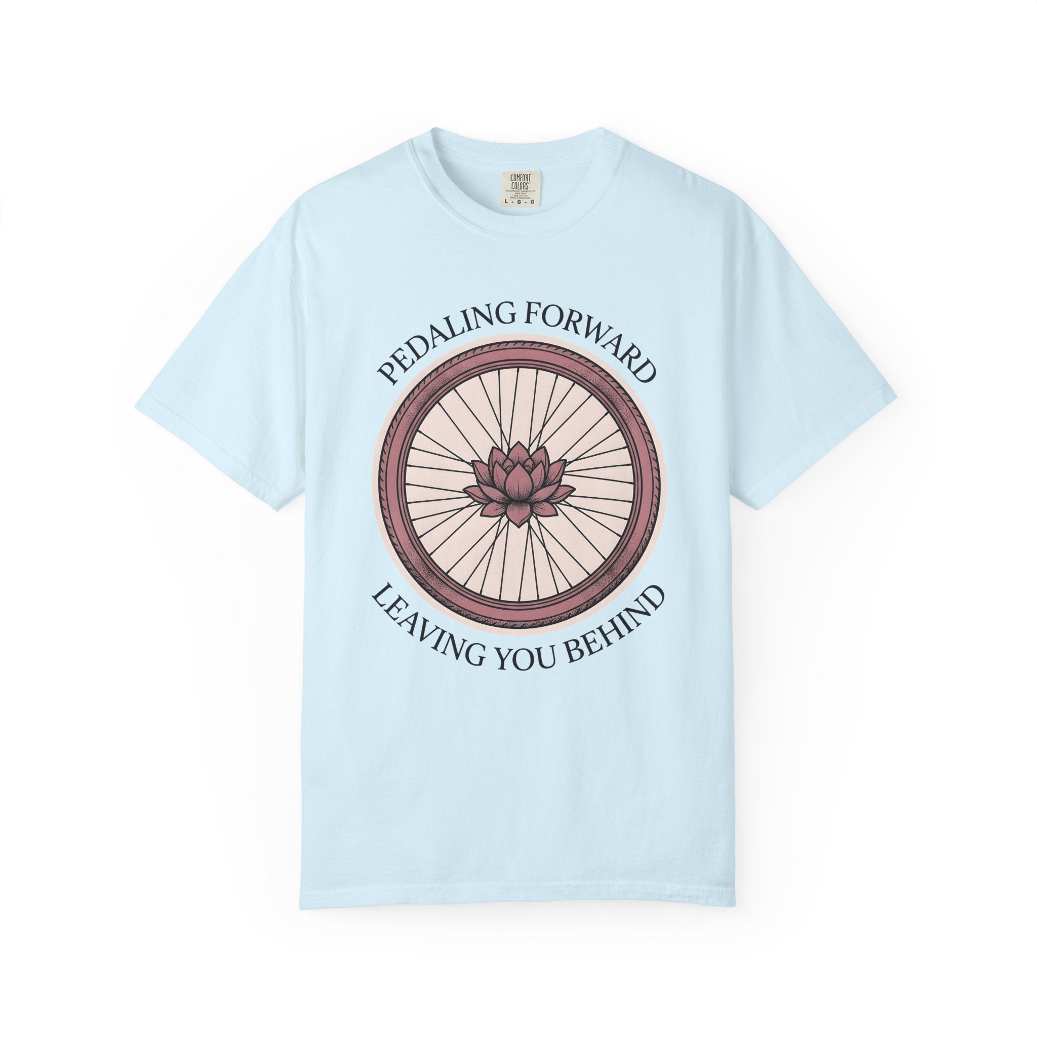 Bicycle Wheel Shirt Sports Cycling Gift Women Line Art Tee Bike T-Shirt Athlete Enthusiast Illustration Graphic Cycling Graphic Vintage
