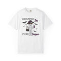 Mummy Style Shirt Halloween Clothing Gift Women Comic Tee Wrap T-Shirt Horror Fan Cartoon Tshirt Apparel Graphic Vintage Flying Bats Tshirt