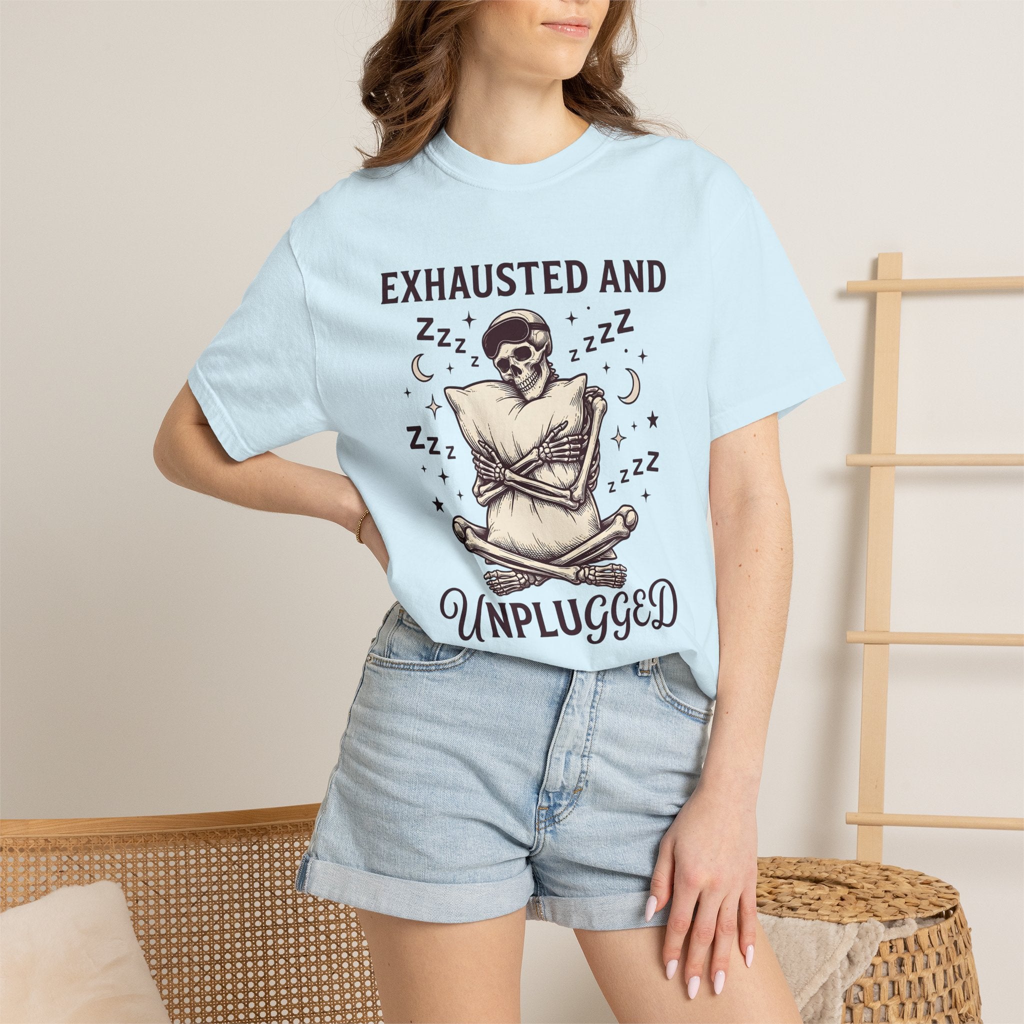 Skeleton Throw Pillow Shirt Gothic Comedy Gift Women Classic Tee Throw Pillow T-Shirt Dark Fan Retro Tshirt Humor Graphic Cartoon Shining