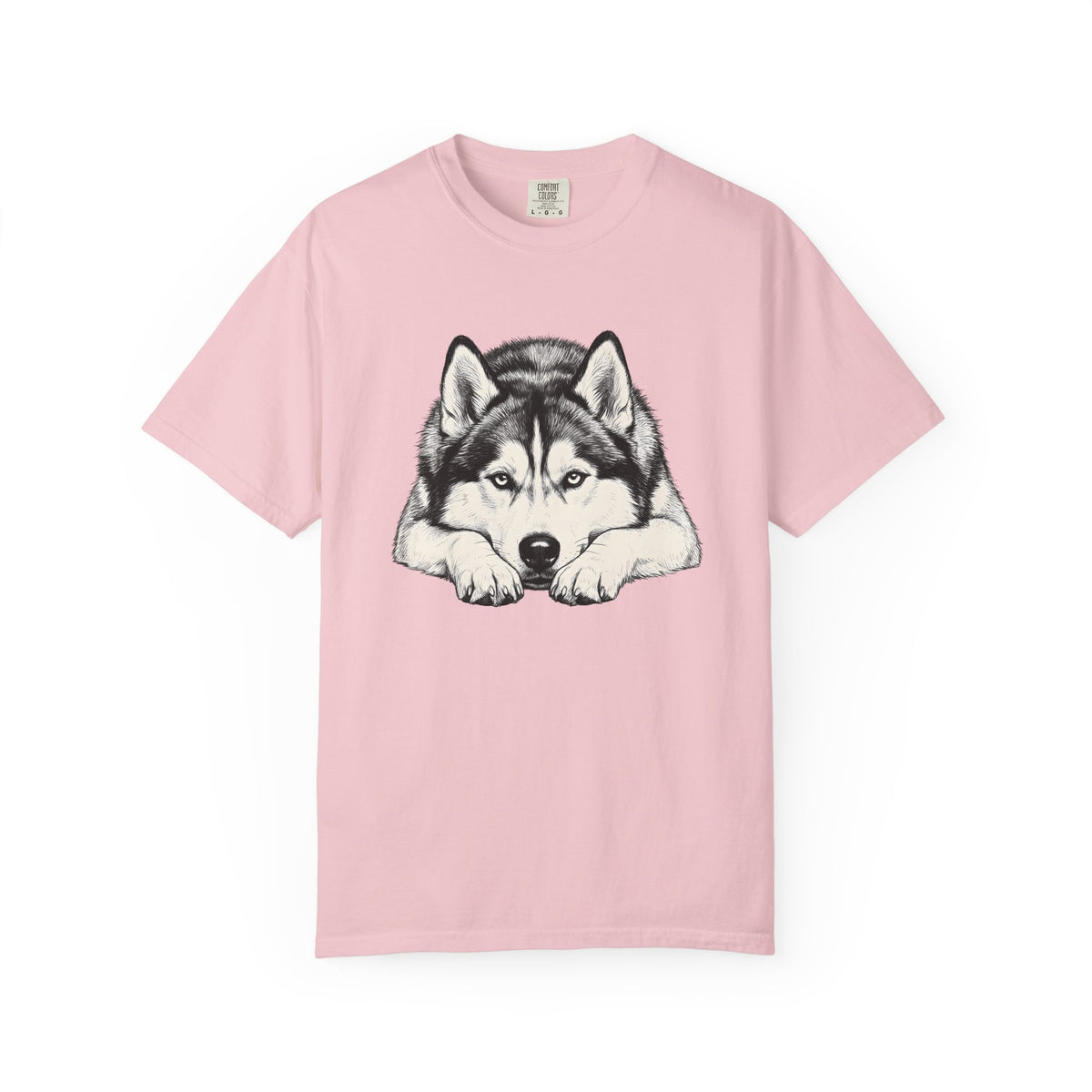 Husky Dog Shirt Dog Pet Unisex Gift Hand Drawn Tee Siberian Husky T-Shirt Dog