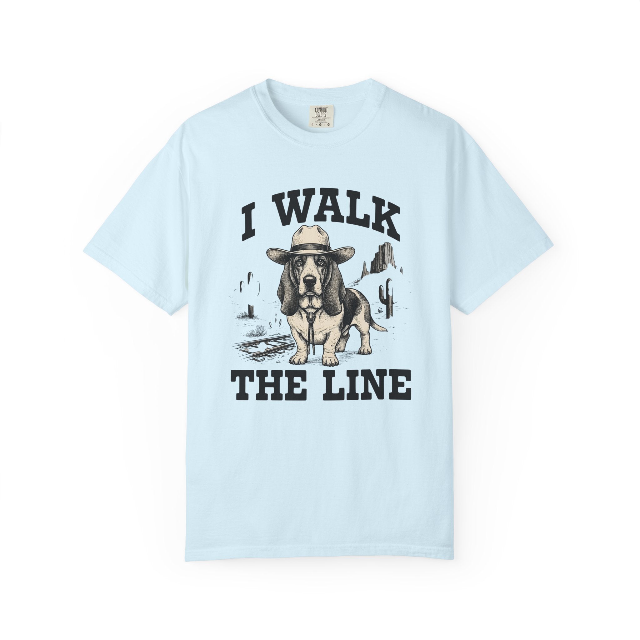Basset Hound Cowboy Shirt Dog Cowboy Gift Women Retro Tee Hound Dog T-Shirt Dog Fan Vintage Tshirt Rodeo Graphic Sketch Cactus Tshirt