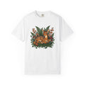 Doe Shirt Easter Trees Gift Women Leaf Tee Deer T-Shirt Easter Fan Foliage Tshirt Forest Graphic Sketch Decorated Eggs Tshirt