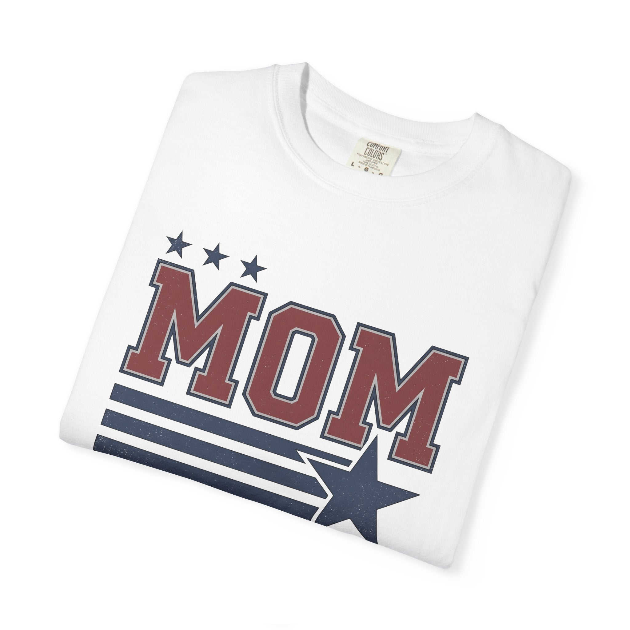 Stars Stripes Shirt Mom Fitness Gift Women Bold Tee American Flag T-Shirt Mother Enthusiast Patriotic Tshirt Fitness Graphic Vintage Star