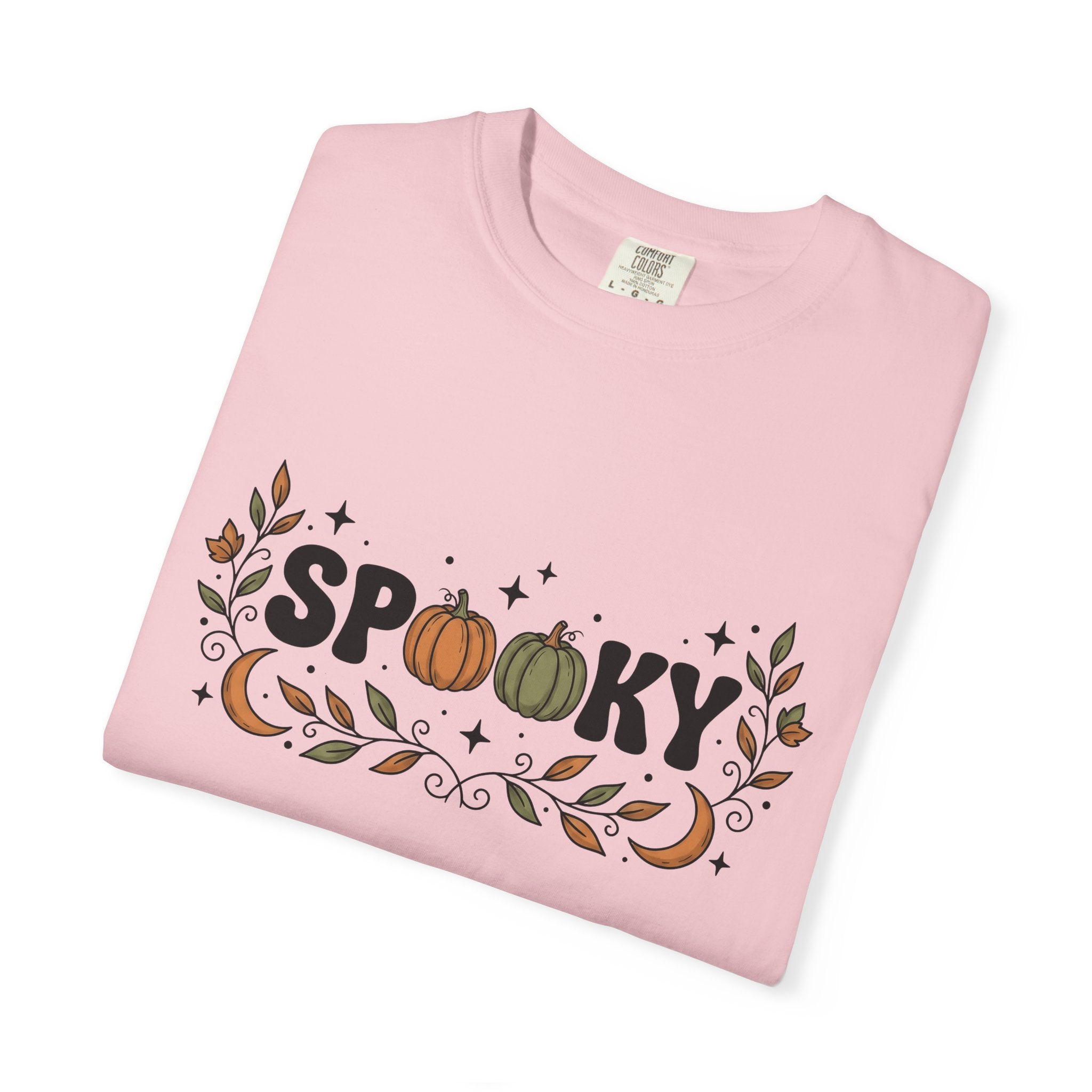 Pumpkin Clipart Shirt Boho Chic Autumn Gift Women Folk Tee Gourd T-Shirt Bohemian Fan Hand Drawn Tshirt Fall Graphic Line Art Crescent