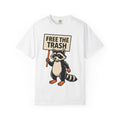 Raccoon Cartoon Shirt Funny Animal Gift Women Bold Graphic Tee Trash Panda T-Shirt Humor Fan Graphic Design Illustration Vintage Protest