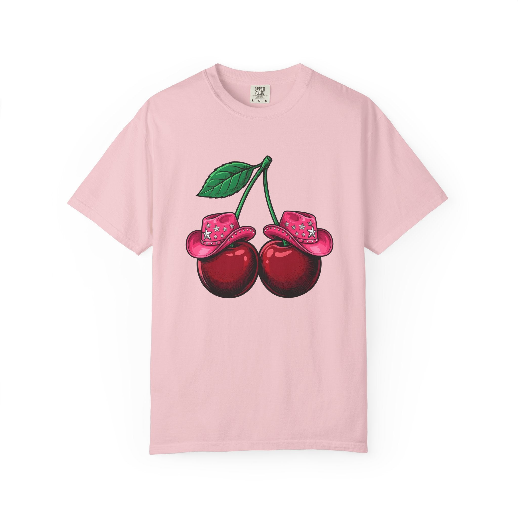 Cherry Cowboy Hat Shirt Cowgirl Harvest Gift Women Cartoon Tee Cowboy Hat T-Shirt Rodeo Fan Cartoon Tshirt Autumn Graphic Classic Star Icon