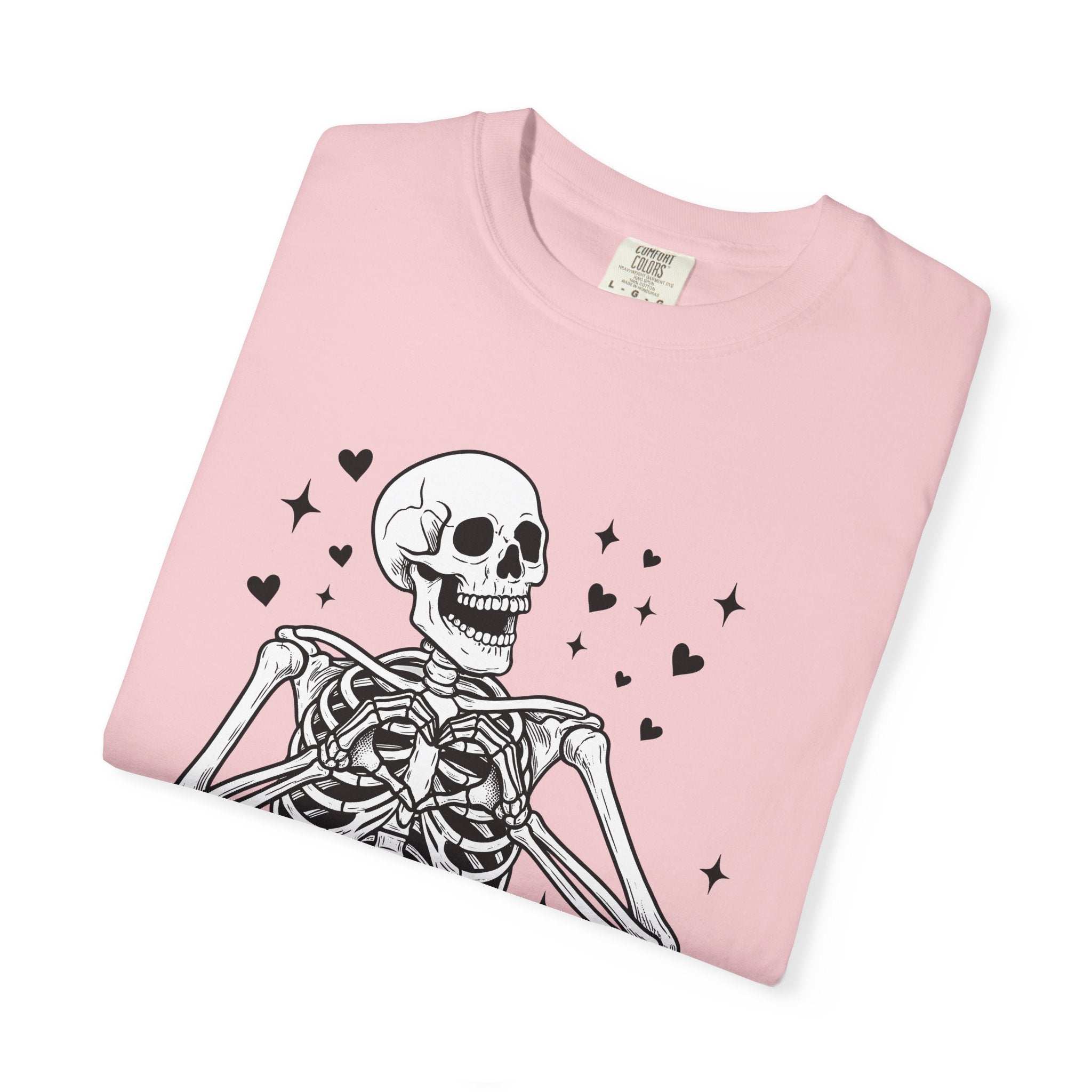 Skeletal Illustration Shirt Halloween Ghost Gift Women Macabre Tee Skeleton T-Shirt Horror Fan Dark Tshirt Spirit Graphic Classic Romantic