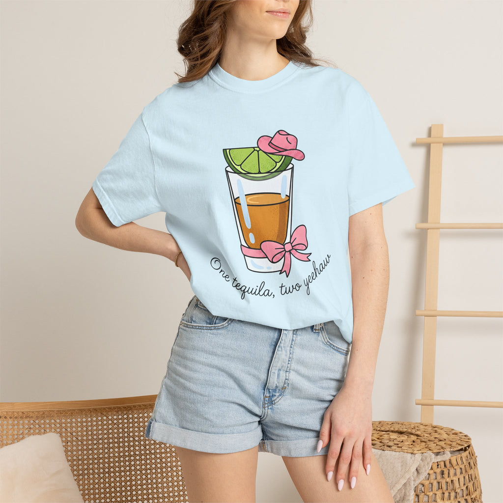 Tequila Shot Shirt Cowgirl Party Gift Women Cartoon Tee Shot T-Shirt Rodeo Fan Comic Tshirt Party Graphic Retro Cowboy Hat Tshirt