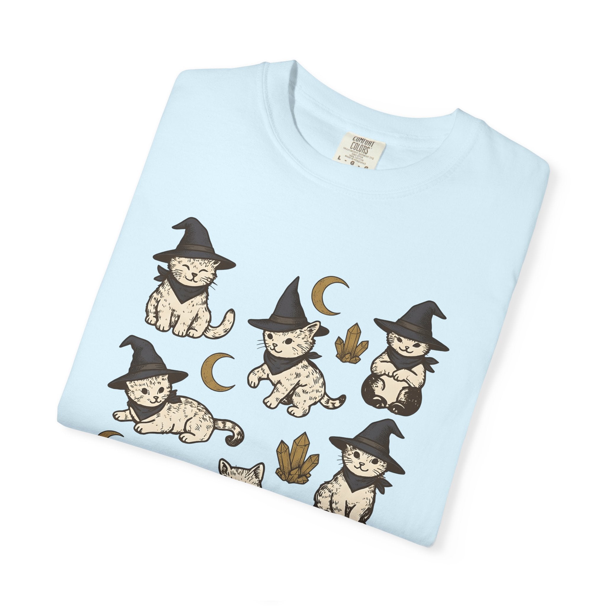 Magic Cat Shirt Cat Fall Gift Women Nostalgic Tee Kitten T-Shirt Cat Fan Feline Tshirt Autumn Graphic Doodle Lunar Tshirt