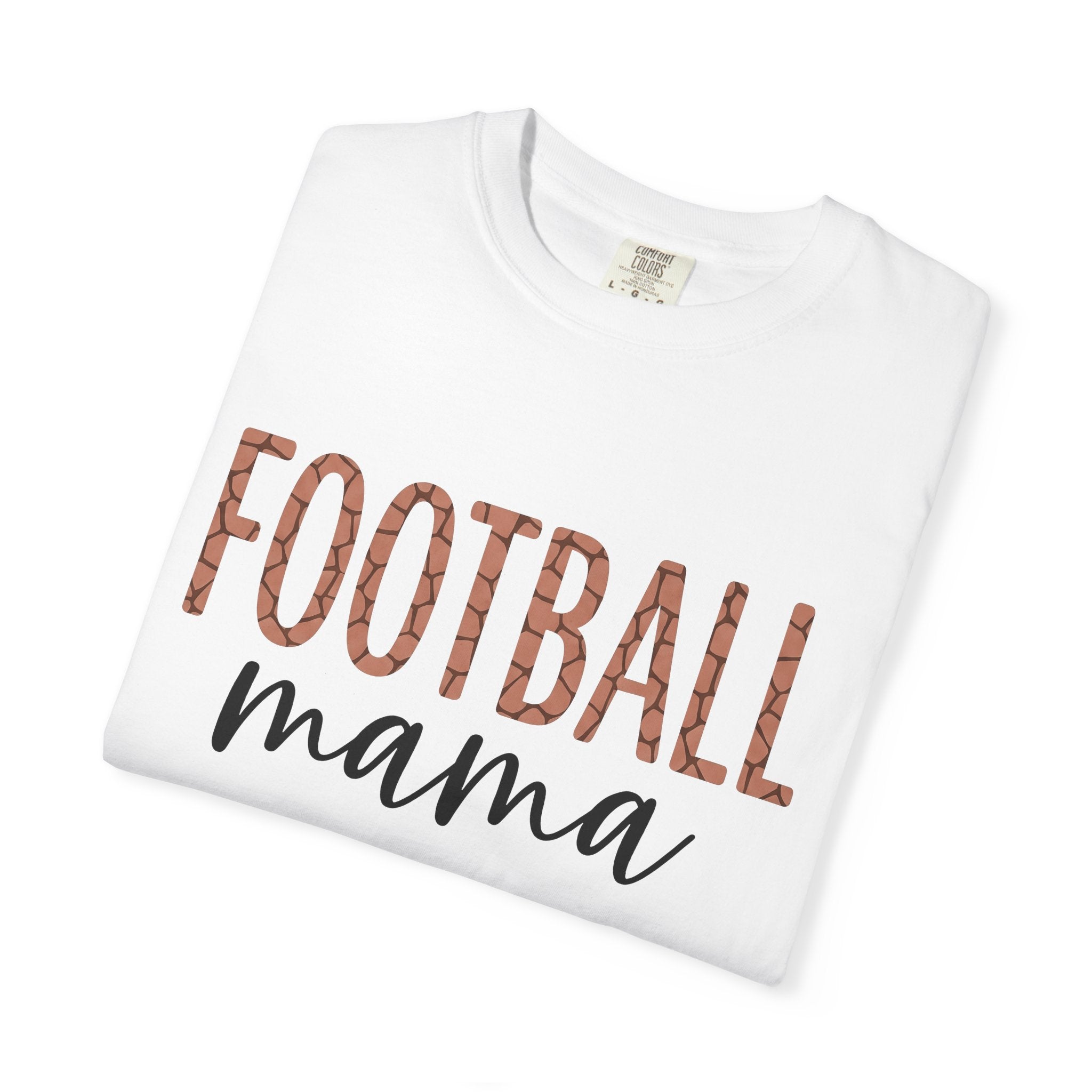 Football Lettering Shirt Moms Athletics Gift Women Chunky Tee Typography T-Shirt Mom Fan Bold Tshirt Sports Graphic Simple Game Theme Tshirt