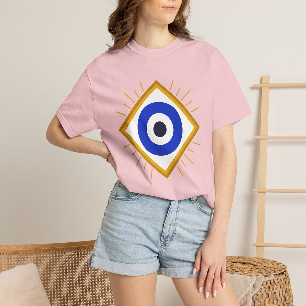 Evil Eye Shirt Boho Chic New Age Gift Women Contemporary Tee Nazar T-Shirt Hippie Fan Abstract Tshirt Spiritual Graphic Pattern Flare Tshirt