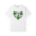 Toxic Apple Shirt Halloween Emo Gift Women Horror Tee Poisoned Apple T-Shirt Spooky Fan Macabre Tshirt Goth Graphic Line Art Grub Tshirt