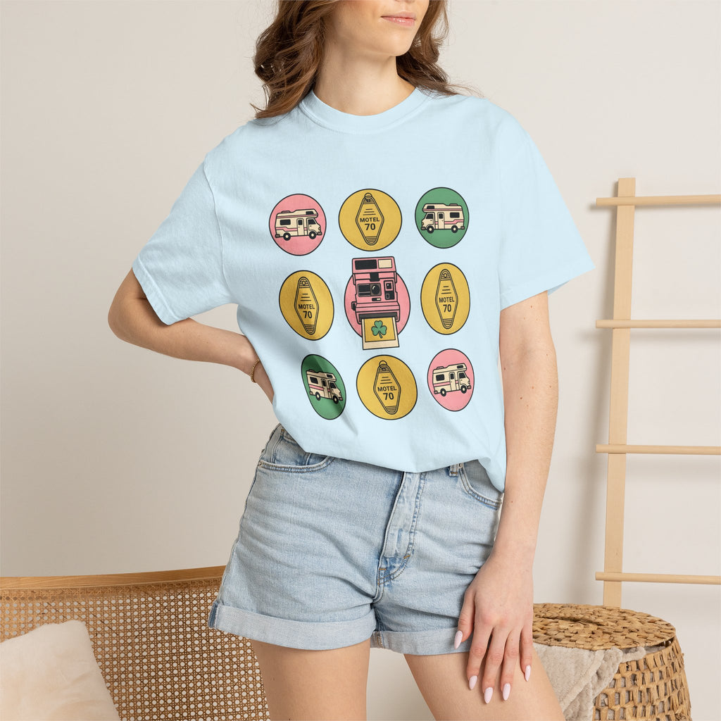 Old Camera Shirt St Patrick's Day Vacation Gift Women Hand Drawn Tee Camera T-Shirt Luck Fan Vintage Tshirt Travel Graphic Line Art Lucky