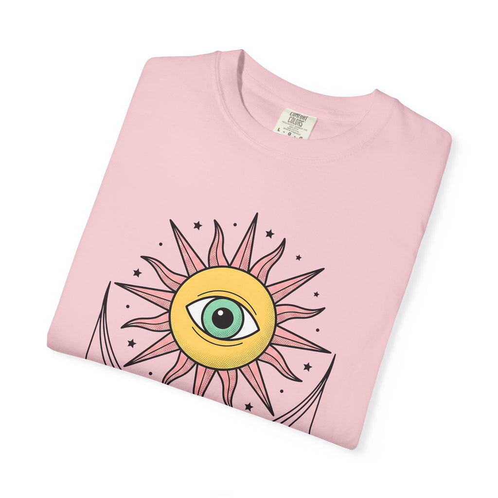 Sun Eye Shirt Boho Chic Metaphysical Gift Women Spiritual Tee Sun T-Shirt Hippie Enthusiast Mystical Tshirt Esoteric Graphic Vintage Gems