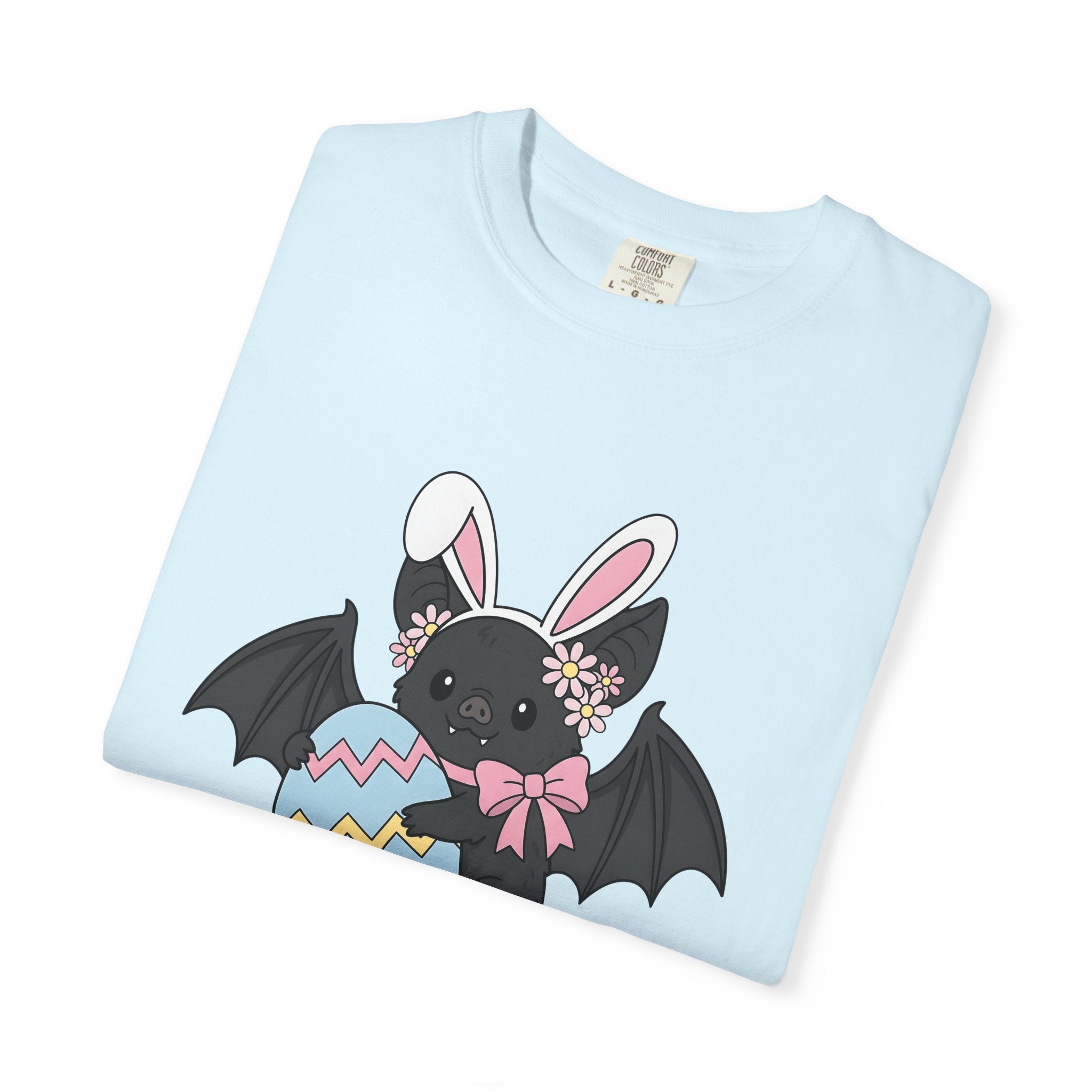 Bat Bunny Ears Shirt Easter Animal Gift Women Cute Tee Bunny T-Shirt Easter Fan Cute Tshirt Creature Graphic Cartoon Easter Egg Tshirt