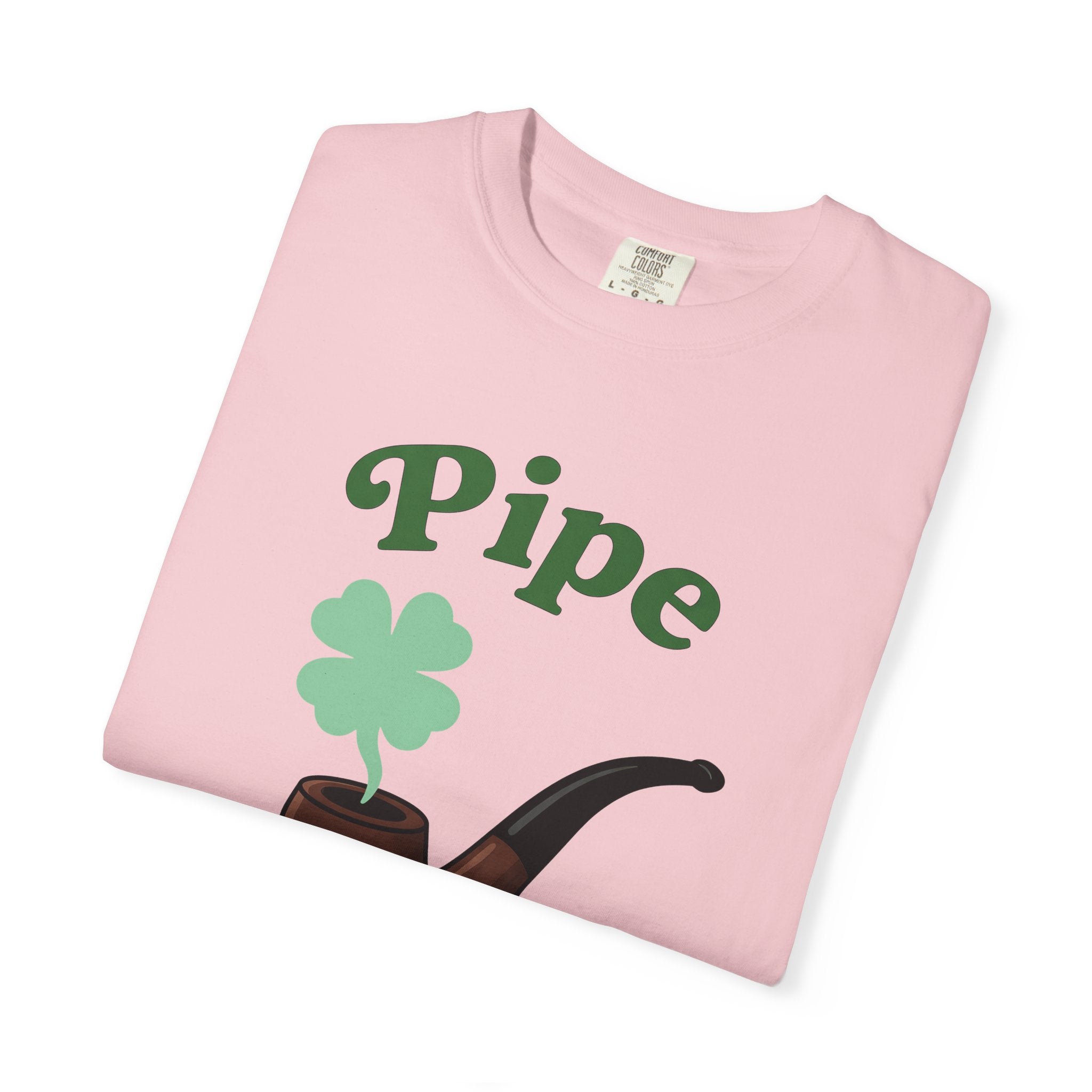 Smoking Pipe Shirt St Patrick's Day Prank Gift Women Comic Tee Hookah T-Shirt St Patricks Fan Cartoon Tshirt Gag Graphic Classic Shamrock