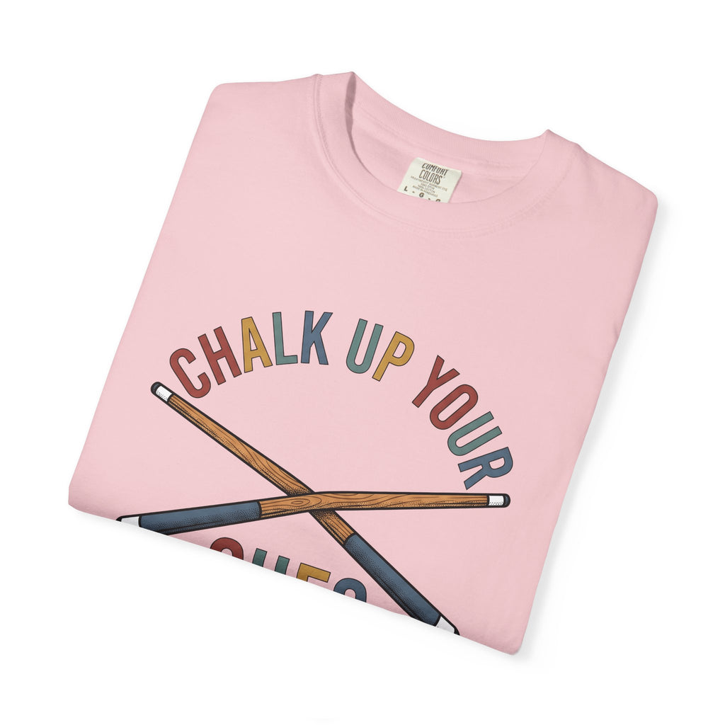 Pool Cues Shirt Billiards Game Gift Women Hand Drawn Tee Billiard Cue T-Shirt Billiard Fan Hand Drawn Tshirt Gaming Graphic Vintage Crossed