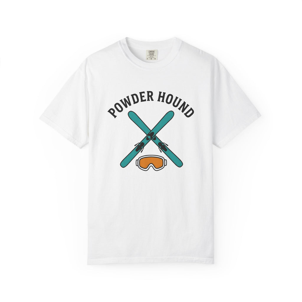 Crossed Snow Skis Shirt Skiing Ice Gift Women Sleek Tee Ski Poles T-Shirt Skier Enthusiast Modern Tshirt Frost Graphic Classic Winter