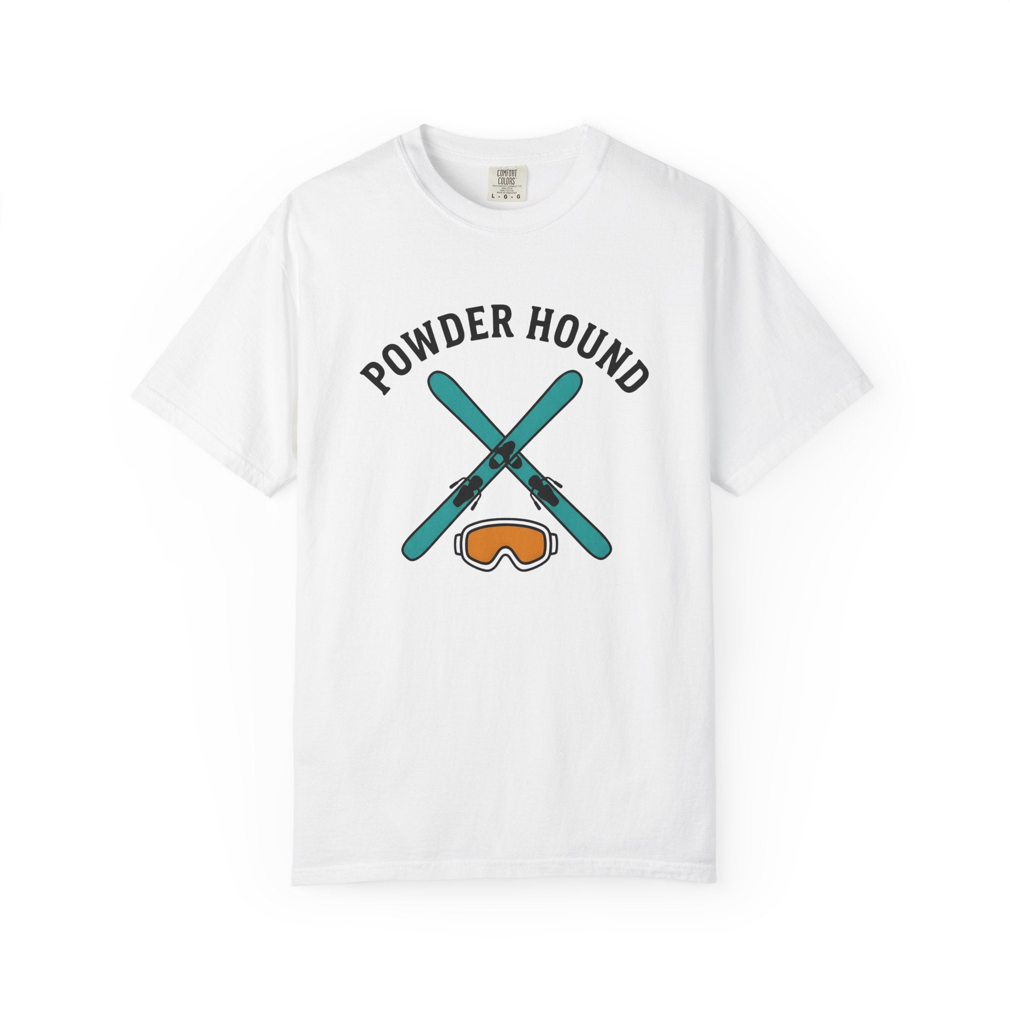 Crossed Snow Skis Shirt Skiing Ice Gift Women Sleek Tee Ski Poles T-Shirt Skier Enthusiast Modern Tshirt Frost Graphic Classic Winter