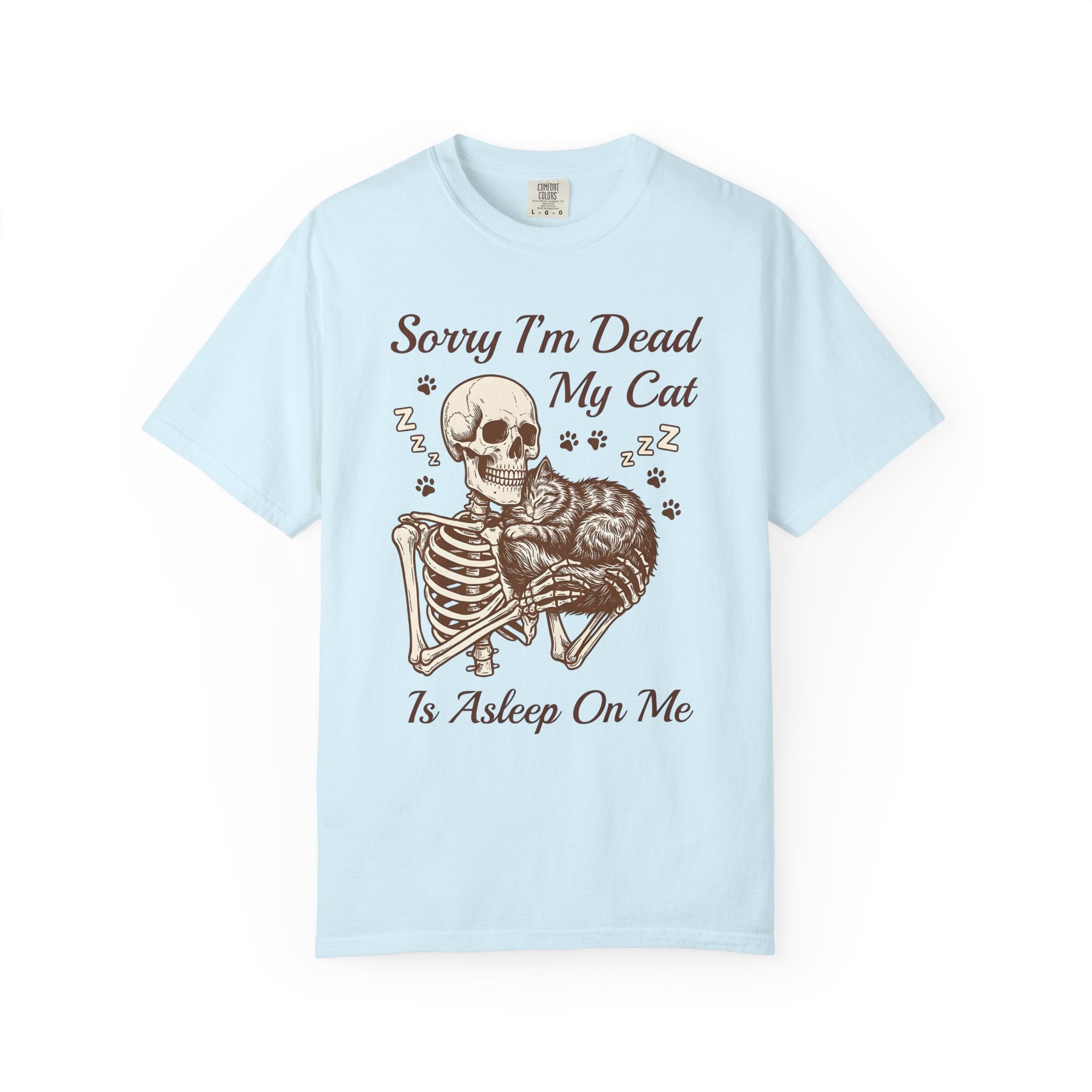 Bone Cat Shirt Cat Comedy Gift Women Rustic Tee Skeleton T-Shirt Feline Fan Vintage Tshirt Humor Graphic Line Art Cat Tracks Tshirt