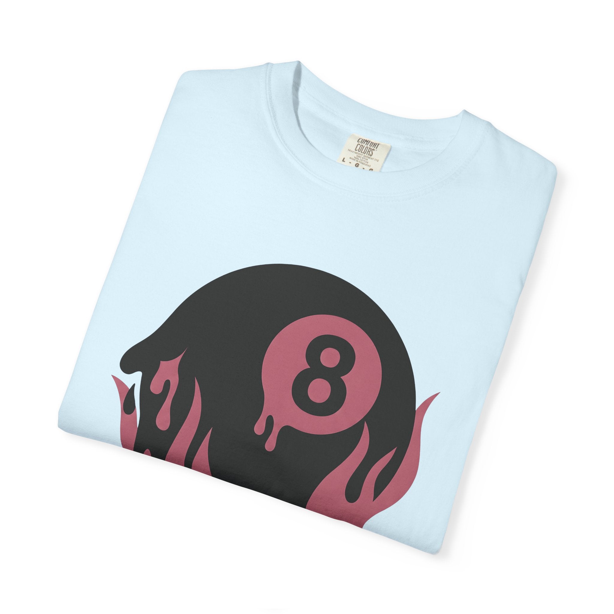 Burning 8 Ball Shirt Billiards Video Games Gift Women Modern Graphic Tee Eight Ball T-Shirt Pool Fan Graphic Tshirt Gamer Graphic Vintage