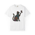 Blossom Kitty Shirt Cat Wildlife Gift Women Rustic Tee Kitten T-Shirt Cat Fan Animal Graphic Wildlife Illustration Cat Enthusiast Rustic