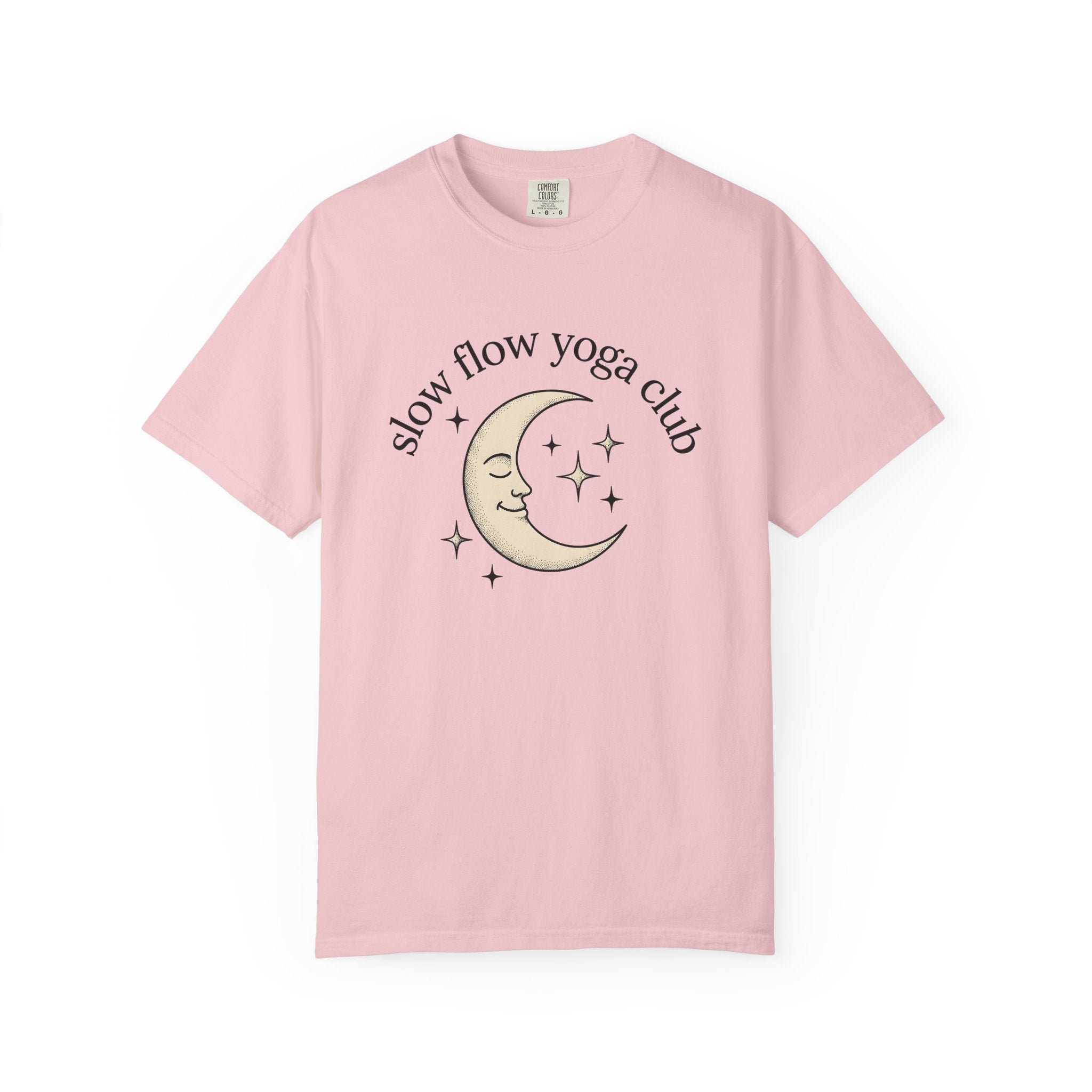 Crescent Moon Shirt Yoga Mindfulness Gift Women Hippie Tee Lunar T-Shirt Meditation Enthusiast Bohemian Tshirt Meditation Graphic Retro