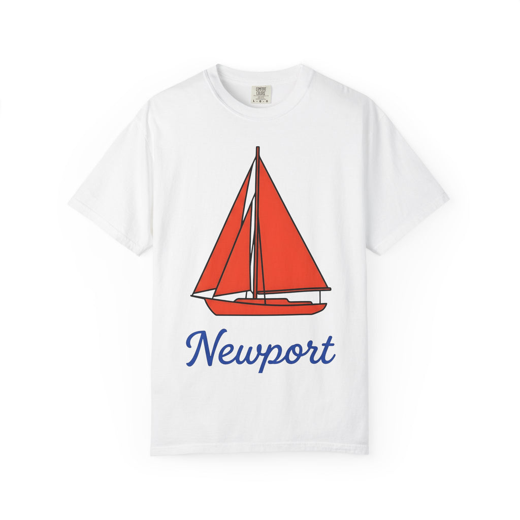 Sailboat Shirt Nautical Holiday Gift Women Modern Tee Yacht T-Shirt Maritime Fan Sailing Graphic Vacation Illustration Classic Ocean Tshirt