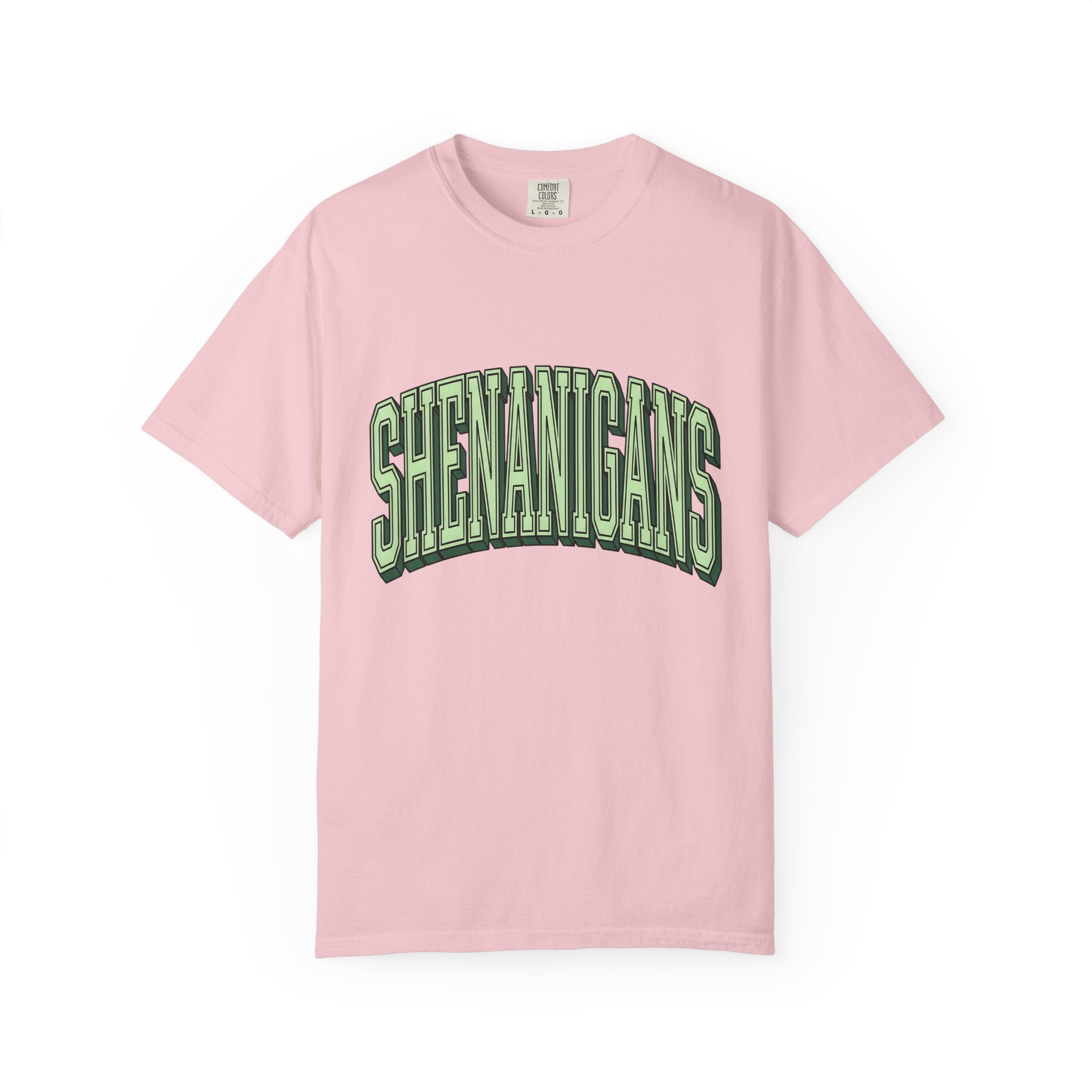 Curved Bold Text Shirt St Patrick's Day Jokes Gift Women Fun Tee Typography T-Shirt Shamrock Fan Quirky Tshirt Pun Graphic Vintage