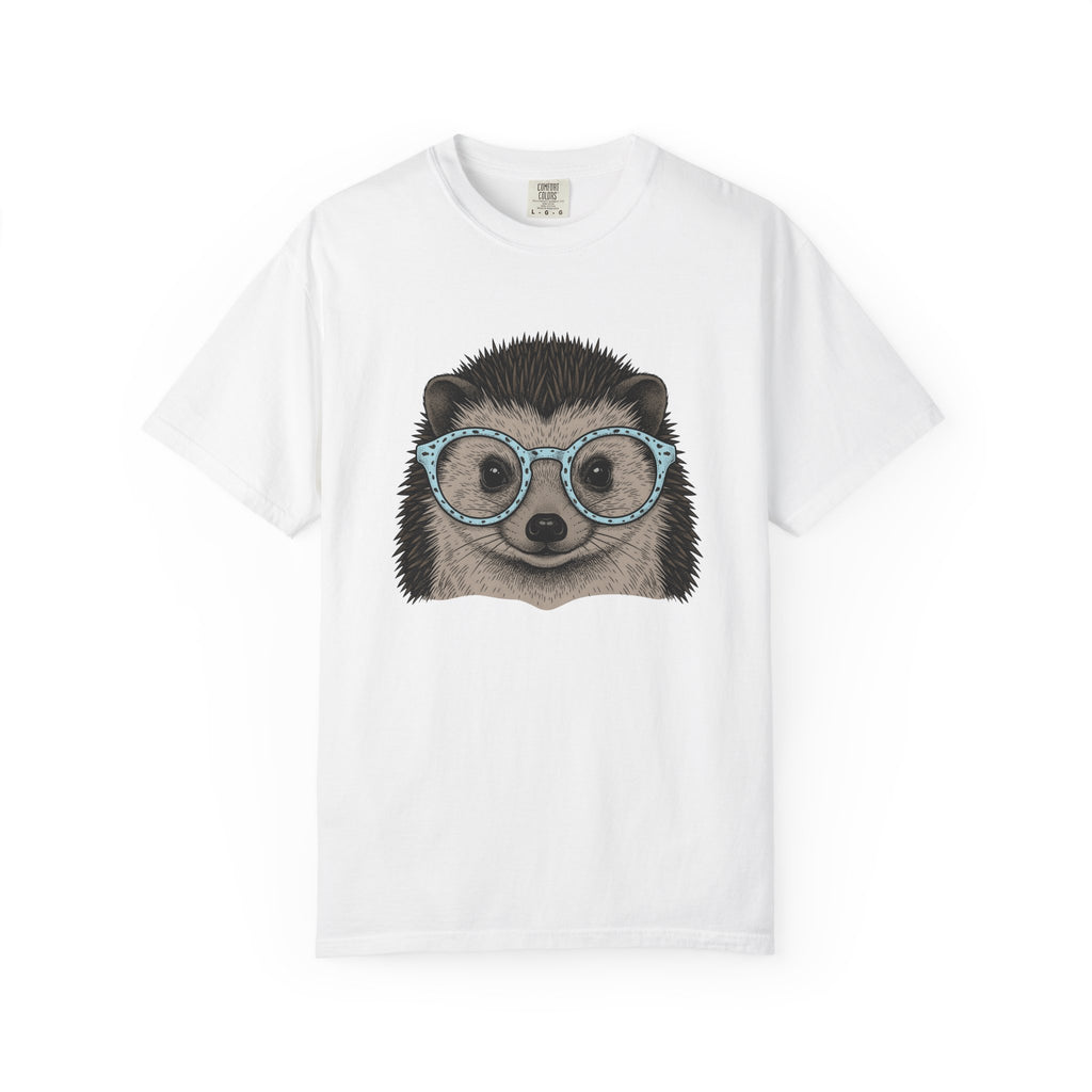 Hedgehog Face Shirt Easter Pets Gift Women Line Art Tee Porcupine T-Shirt Easter Fan Hedgehog Graphic Animal Illustration Hand Drawn
