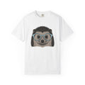 Hedgehog Face Shirt Easter Pets Gift Women Line Art Tee Porcupine T-Shirt Easter Fan Hedgehog Graphic Animal Illustration Hand Drawn