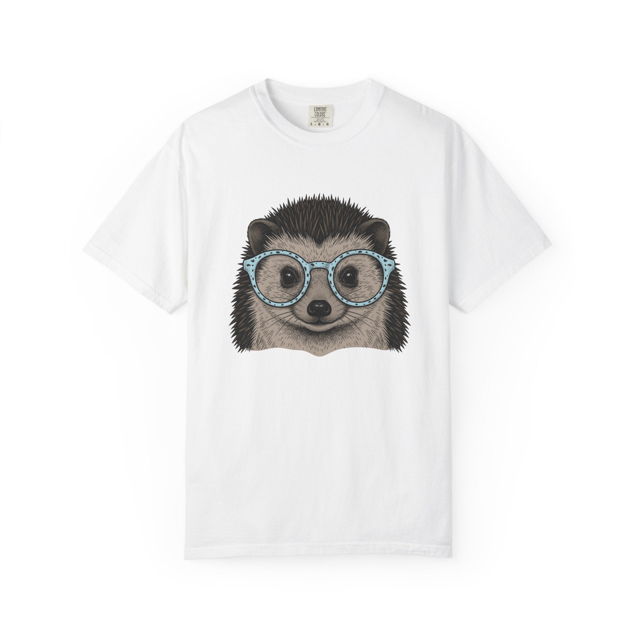 Hedgehog Face Shirt Easter Pets Gift Women Line Art Tee Porcupine T-Shirt Easter Fan Hedgehog Graphic Animal Illustration Hand Drawn