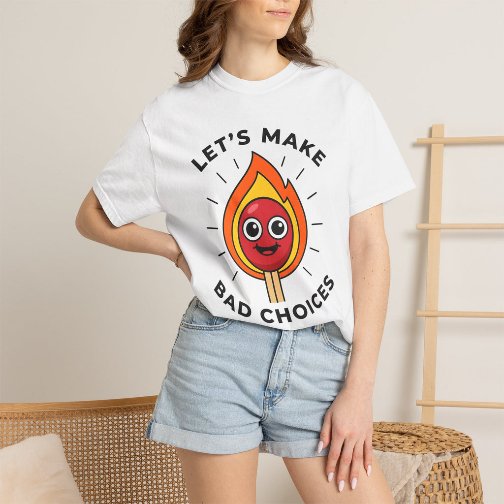 Cheerful Match Fire Shirt Funny Event Gift Women Illustration Tee Matchstick T-Shirt Humor Fan Cartoon Tshirt Party Graphic Striking Burning