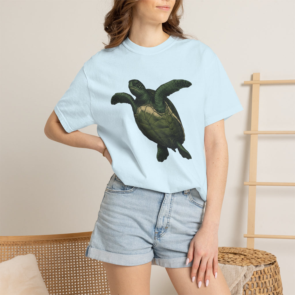 Sea Turtle Shirt Animals Wildlife Gift Women Retro Tee Turtle T-Shirt Animal Fan Creature Tshirt Vintage Tshirt Conservation Graphic Sketch