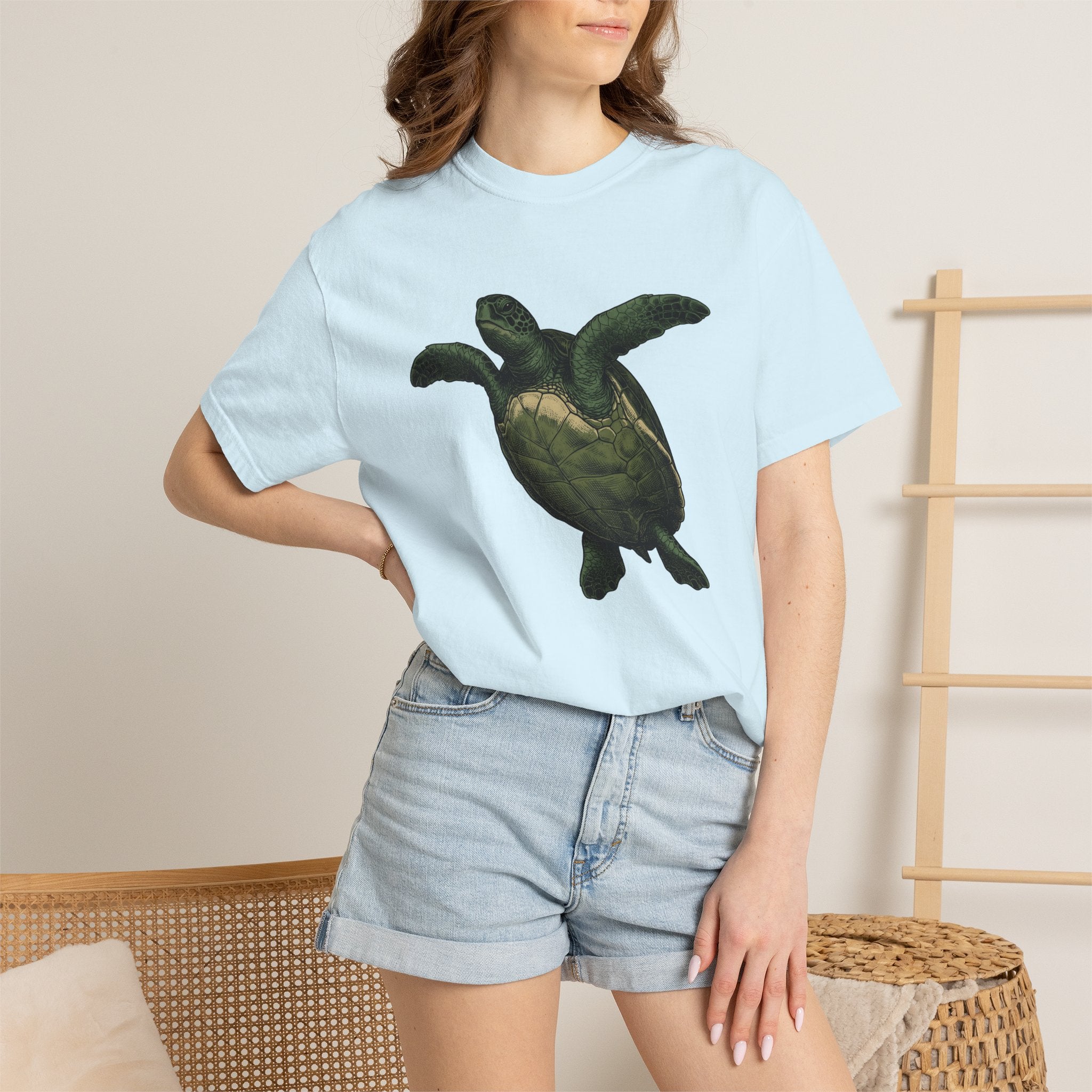 Sea Turtle Shirt Animals Wildlife Gift Women Retro Tee Turtle T-Shirt Animal Fan Creature Tshirt Vintage Tshirt Conservation Graphic Sketch