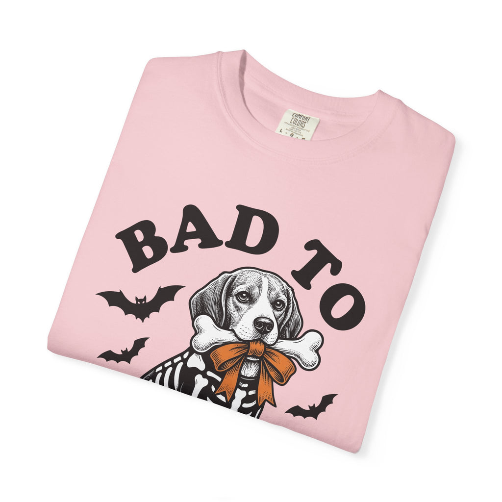 Skeleton Dog Shirt Dog Halloween Gift Women Vintage Tee Dog Skeleton T-Shirt Dog Fan Retro Tshirt Spooky Graphic Hand Drawn Bats Tshirt