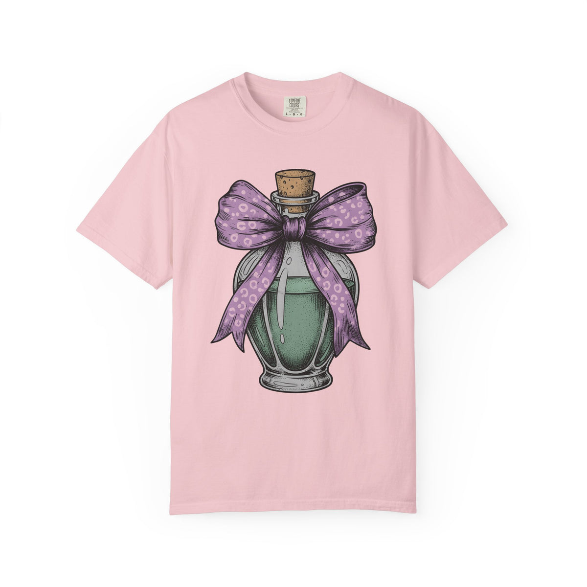 Elixir Bottle Shirt Halloween Spell Gift Women Classic Tee Potion Bottle T-Shirt Horror Fan Gothic Tshirt Magic Graphic Doodle Knot Tshirt