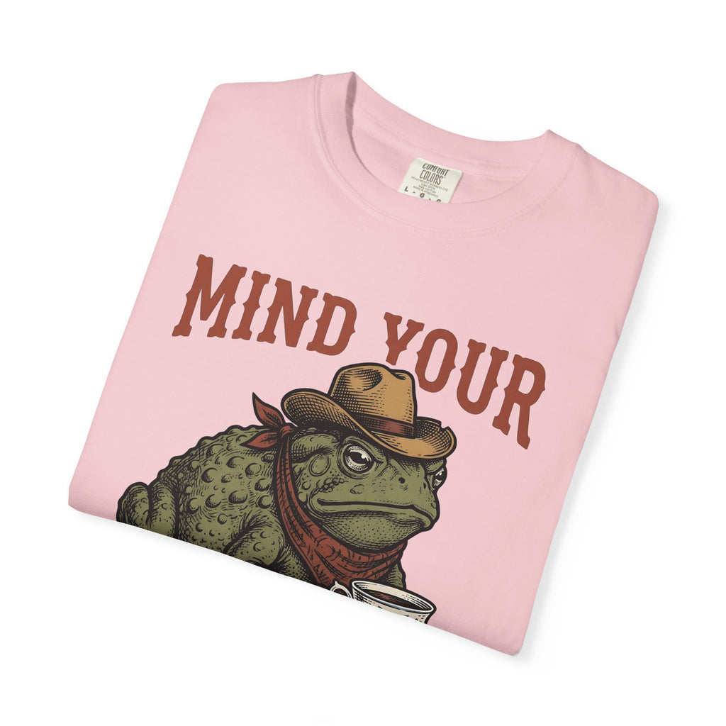 Frog Hat Shirt Cowgirl Country Gift Women Old School Tee Toad Hat T-Shirt Rodeo Fan Country Western Graphic Tshirt Hand Drawn Mug Tshirt