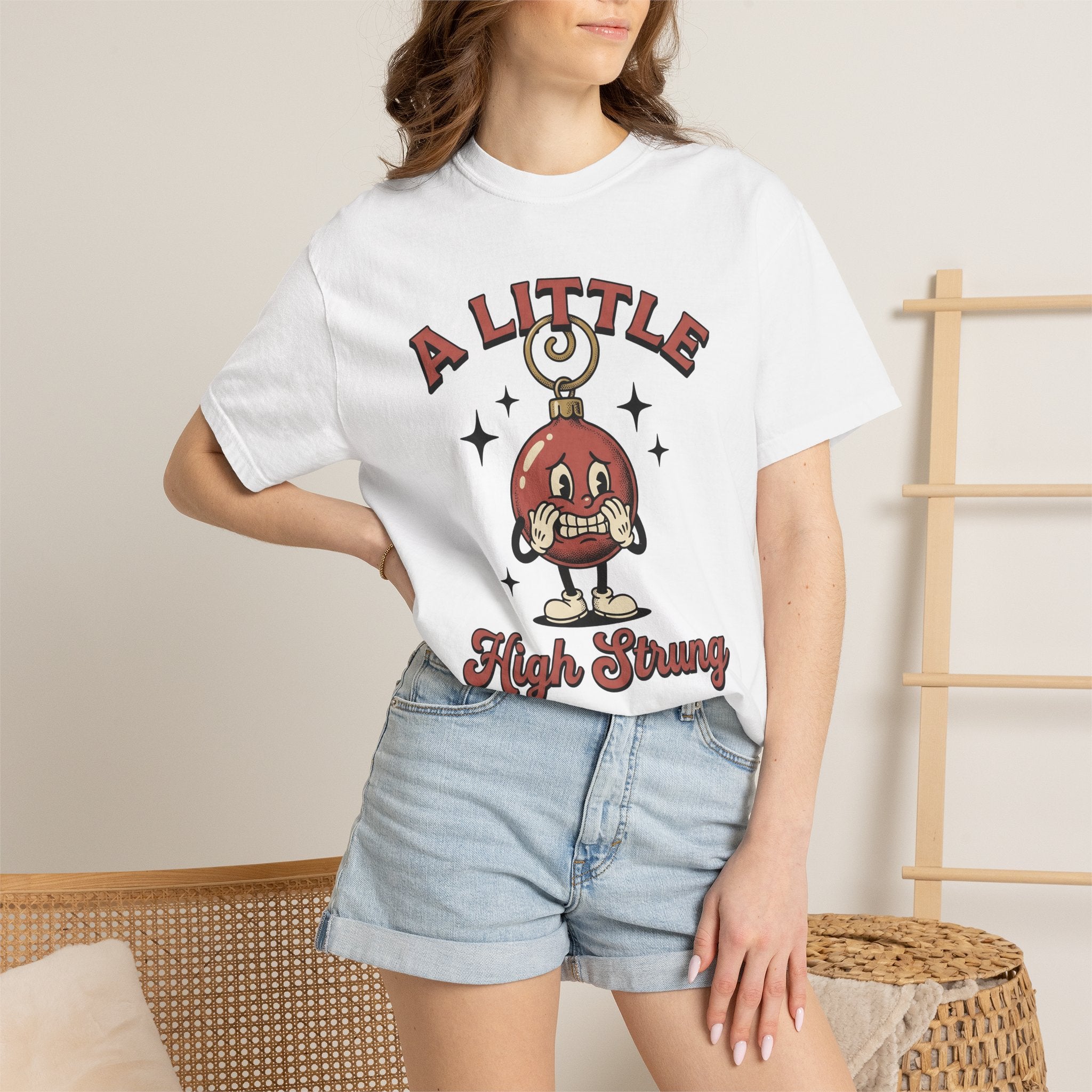 Cartoon Decoration Shirt Christmas Jokes Gift Women Nostalgic Tee Ornament T-Shirt Xmas Fan Vintage Tshirt Pun Graphic Throwback Twinkles