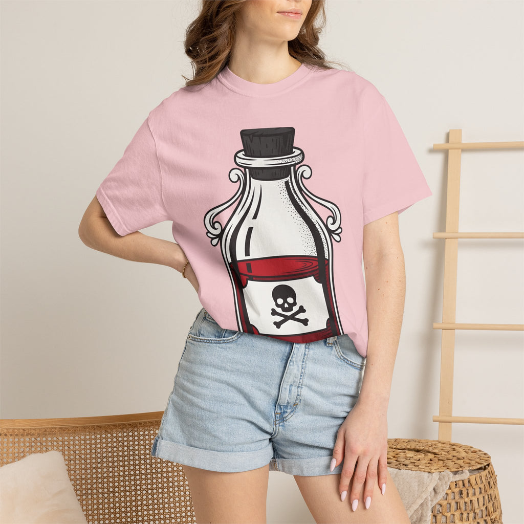 Venom Bottle Shirt St. Valentine's Day Spooky Gift Women Traditional Tee Poison Bottle T-Shirt Valentine Fan Vintage Tshirt Horror Graphic