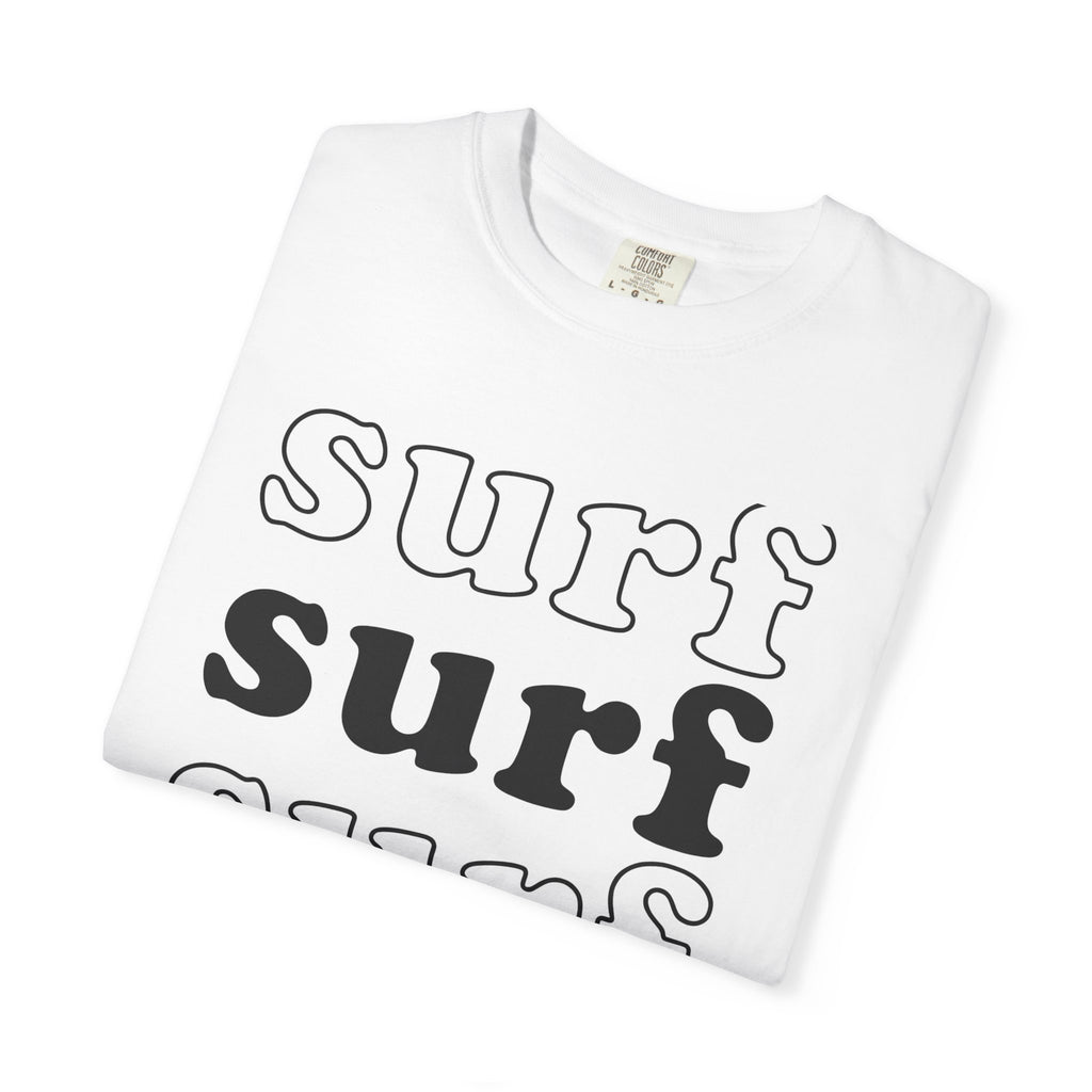Wave Beach Scene Shirt Surfing Vacation Gift Women Bold Graphic Tee Ocean T-Shirt Surfer Fan Graphic Design Retro Palm Tree Tshirt