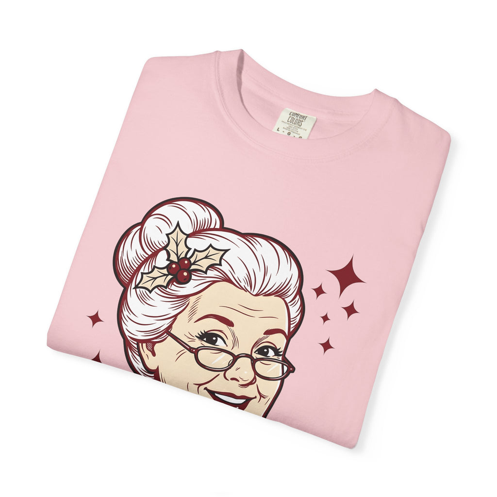 Mrs Claus Shirt Christmas Holiday Gift Women Cartoon Tee Santa Claus T-Shirt Christmas Fan Santa Tshirt Winter Graphic Vintage Holly Tshirt