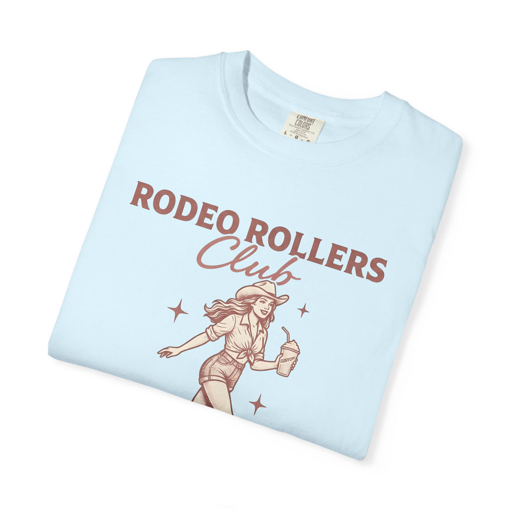 Cowgirl Roller Skates Shirt Cowgirl Retro Gift Women Vintage Tee Roller Derby T-Shirt Cowboy Fan Retro Illustration Tshirt Hand Drawn