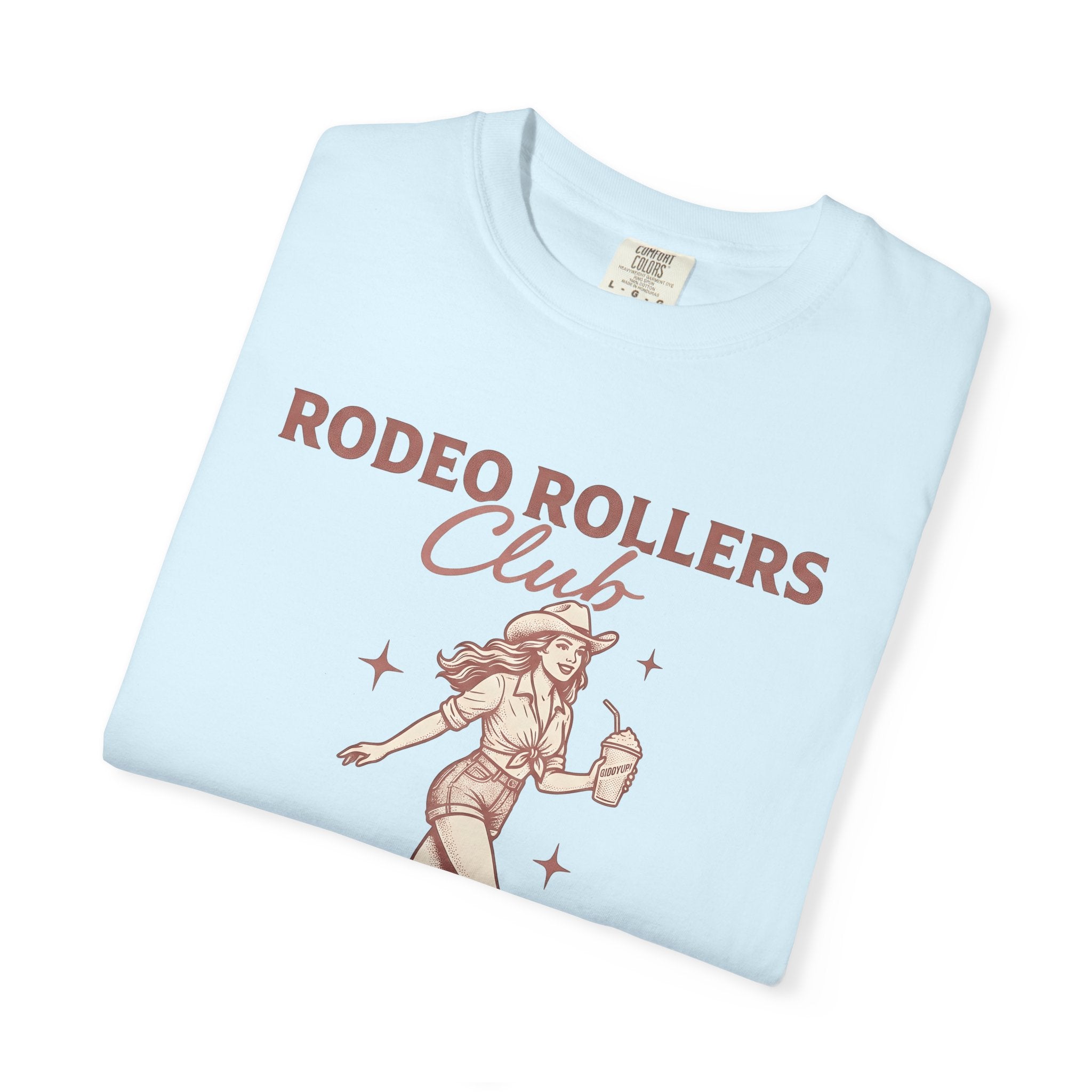 Cowgirl Roller Skates Shirt Cowgirl Retro Gift Women Vintage Tee Roller Derby T-Shirt Cowboy Fan Retro Illustration Tshirt Hand Drawn
